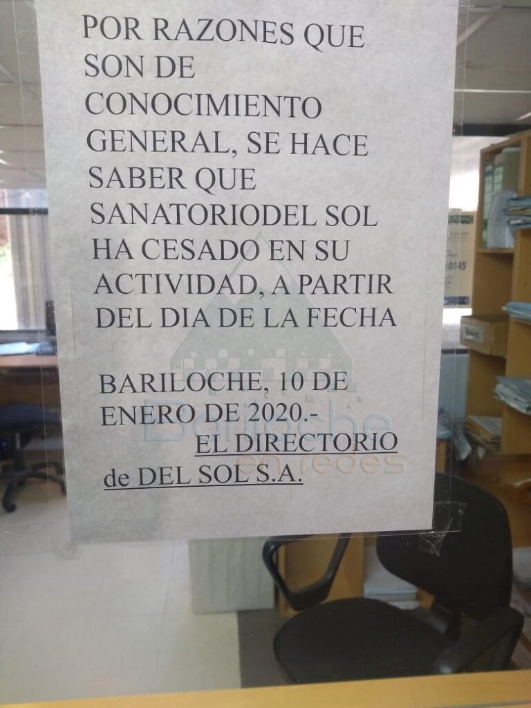 sus trabajadores quedaron desocupados