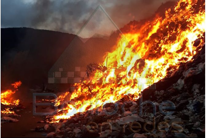 Gran Incendio en el Vertedero Municipal