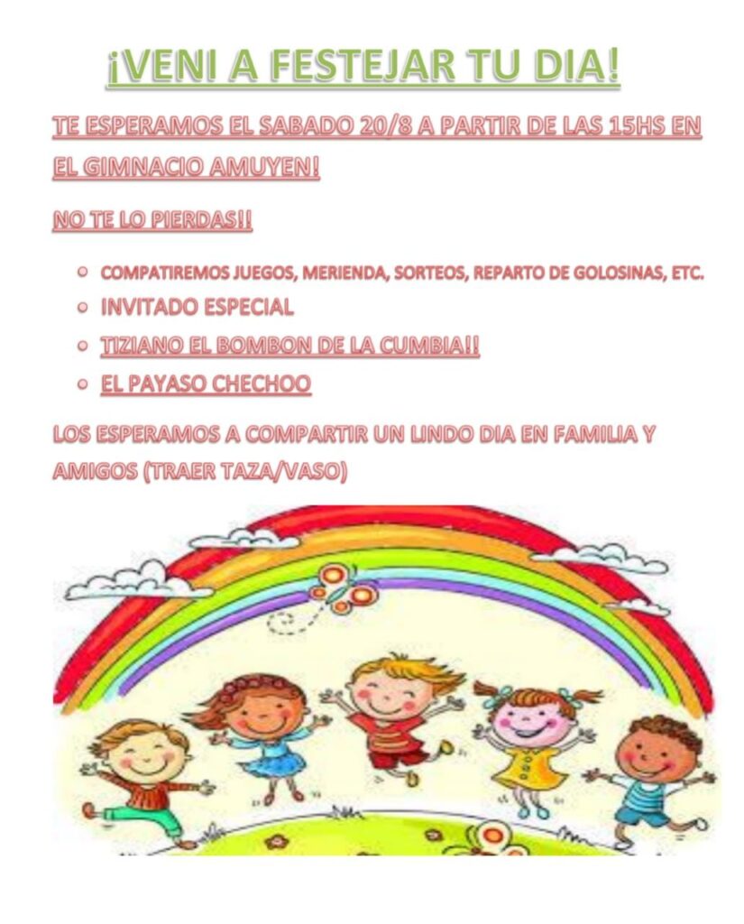 Flyer Día de las Infancias