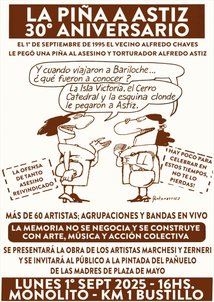 Acto por los 30 años de la piña al Genocida Astiz