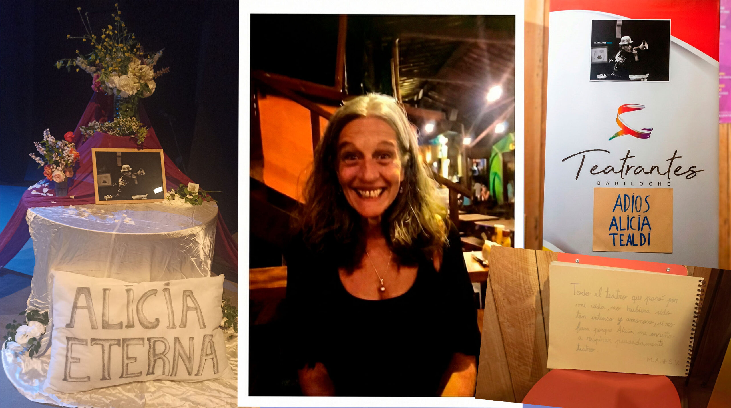 Último adiós a Alicia Tealdi en Su Casa, el Teatro Público de Bariloche