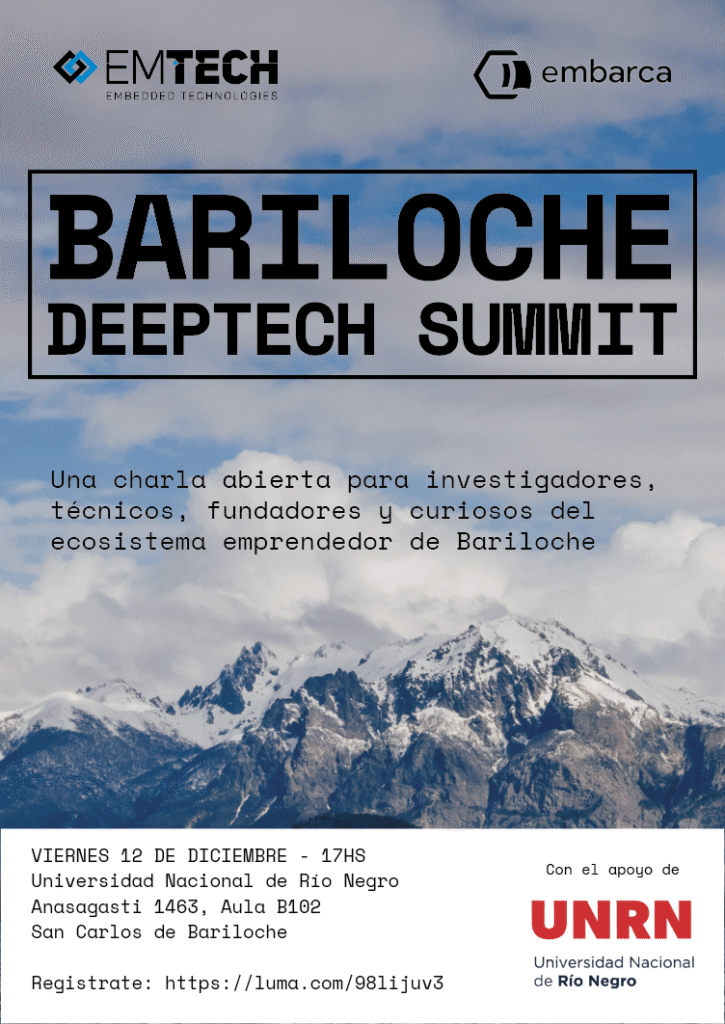 Bariloche Deeptech Summit — innovación y talento patagónico