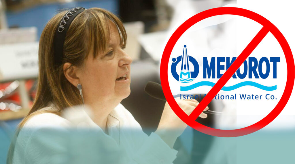 Odarda cuestionó a Mekorot en la gestión hídrica de Río Negro