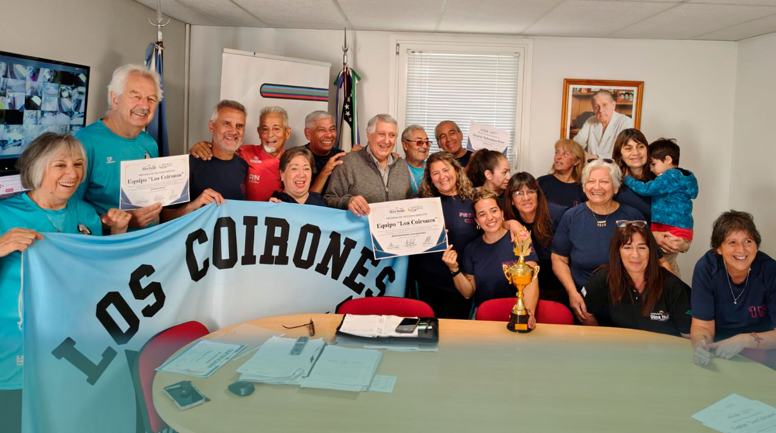 Dina Huapi reconoce a campeones de Newcom