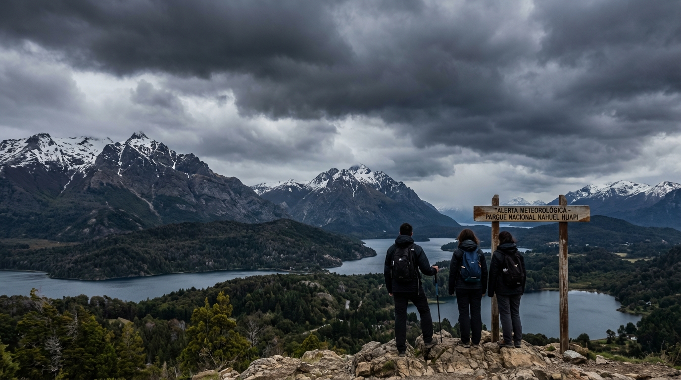 Bariloche bajo alerta amarilla por tormentas eléctricas