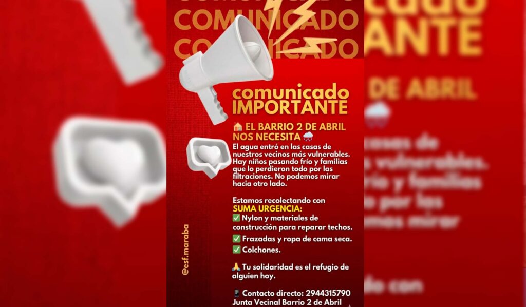 La lluvia, otra ausencia del Estado y van…