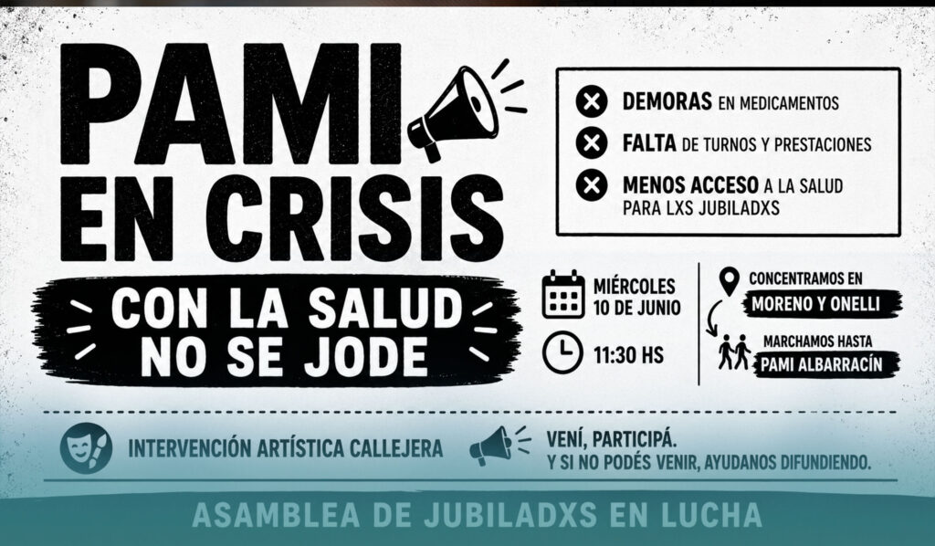 Jubilados exigen mejoras que garanticen la salud pública