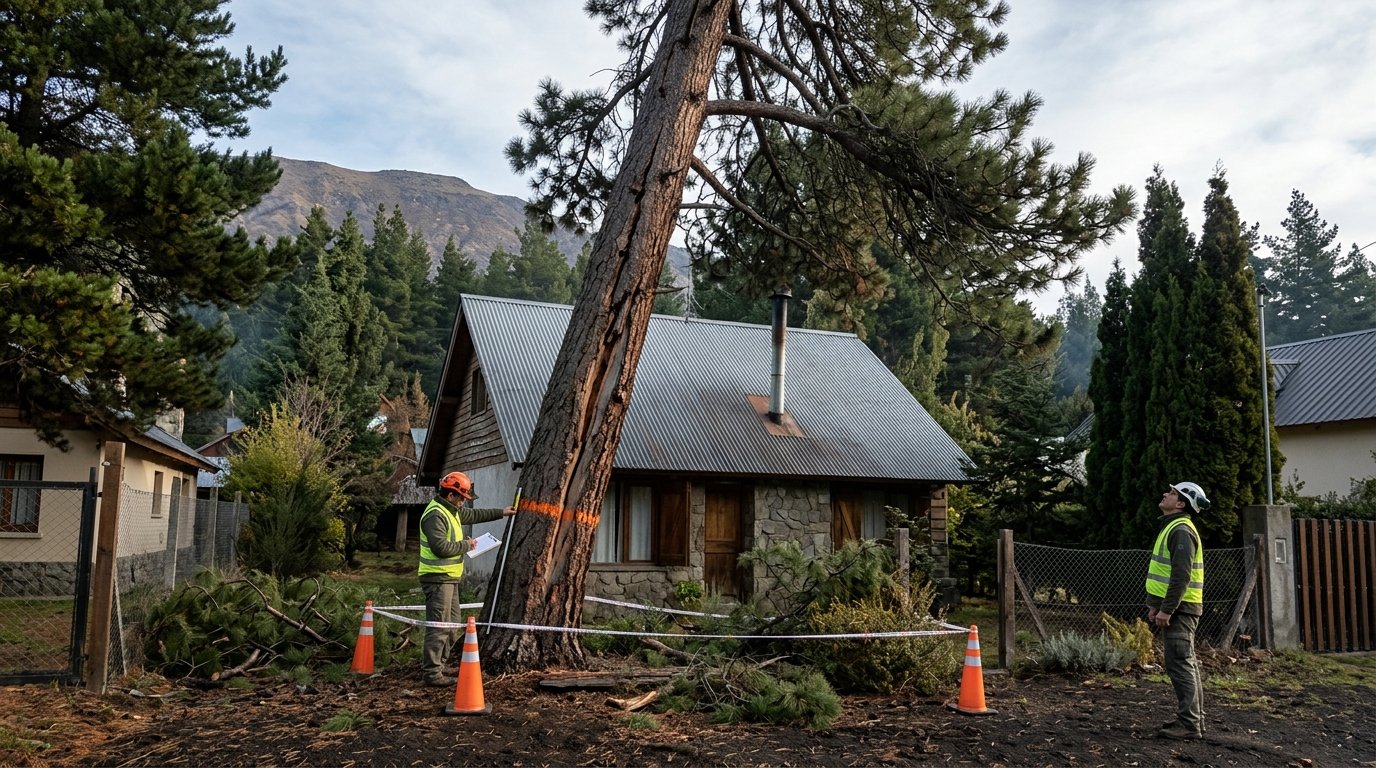 Una vecina de Bariloche logró que ordenen el corte de 20 pinos